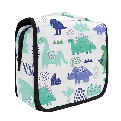 senya Hanging Travel Toiletry Bag Dinosaurs Creative Kit Makeup Case Cosmetics Organizer for Men Women