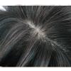 100% Real Human Hair Crown Topper Hair Pieces for Women with Thinning Hair, Susanki 6" x 6.7" Silk Top Hair Toppers with Clip on, 12" Off Black view 4