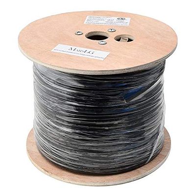 MarsLG 12AWG 2-Conductor 12/2 Black Stranded Copper Low-Voltage Direct Burial Landscape Lighting Wire ETL-Listed, 500-ft, 2321-500ft