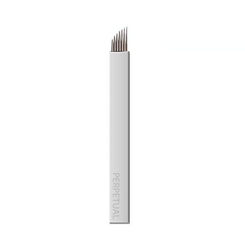 50 7CF Microblading Microblades 7 Curved Flat Flexi Needles Permanent Makeup Sloped Flat Micro Blades Manual Eyebrows