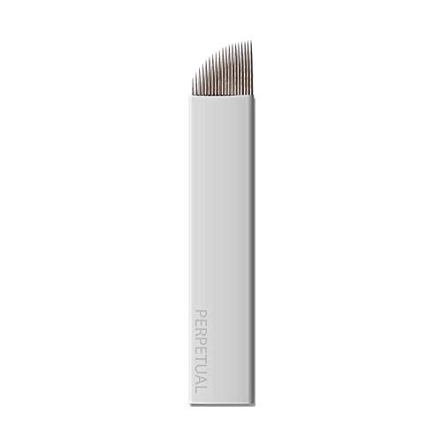 50 19CF Microblading Microblades 19 Curved Flat Flexi Needles Permanent Makeup Sloped Flat Micro Blades Manual Eyebrows