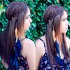 Hippie Headband Feather Headdress Native American Headpiece Hairband with Feather Earrings Bohemian Handmade Feather Headwear Hair Accessories (B#) view 3