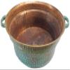 Portable Green Patina Foot Basin Therapy Pedicure Bowl view 1