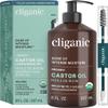 Cliganic Organic Castor Oil, 100% Pure - For Hair, Skin, Face, Eyelashes & Eyebrows | Natural Cold Pressed Unrefined Hexane-Free (8oz) view 1