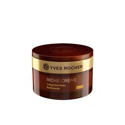 Yves Rocher Comforting Anti-Wrinkle Riche Crme (Night) | Soften & Smooth Skin | 1.7 fl oz