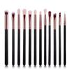 Royal Glam Black Rose Gold 12pcs Eyeshadow Makeup Brush Set view 1
