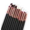 Royal Glam Black Rose Gold 12pcs Eyeshadow Makeup Brush Set view 3