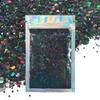 Black Face & Body Glitter - Chunky Glitter - Uses Include: Holidays, Cheerleading, Festival, Rave, Hair, Makeup, Face, Body, Nails, Resin, Arts & Crafts, Resin, Tumblers, Bath Bombs view 1