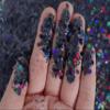 Black Face & Body Glitter - Chunky Glitter - Uses Include: Holidays, Cheerleading, Festival, Rave, Hair, Makeup, Face, Body, Nails, Resin, Arts & Crafts, Resin, Tumblers, Bath Bombs view 2