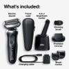 Braun Series 7 7075cc Electric Razor for Men with SmartCare Center, Beard Trimmer, Wet & Dry, Rechargeable, Cordless Foil Shaver, Black view 2