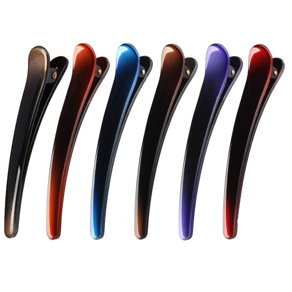 12 Pcs Colorful Non-Slip Plastic Duckbill Clips Hairpin Hair Clips Hair Barrettes Fashion Styling Headwear Hair Accessories for Women (C#)