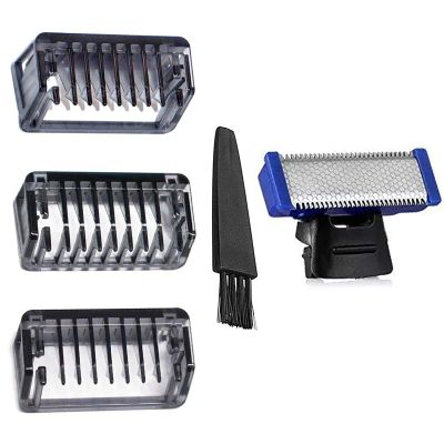 Shaver Head Shaver Comb for Solo Electric Shaver Trimmer Replacement Blades Replacement Tooth Combs 3 PCS with Brush