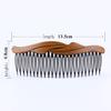 8 Pcs Plastic Wood Grain Fashion Retro Side Comb Hair Comb With 24 Teeth Teeth Comb Hair Pin Headwear Hair Accessories for Women Lady (Random Style) view 2