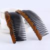 8 Pcs Plastic Wood Grain Fashion Retro Side Comb Hair Comb With 24 Teeth Teeth Comb Hair Pin Headwear Hair Accessories for Women Lady (Random Style) view 4