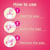 VEET Sugar Wax Hair Remover - Perfect for First Time Waxers - Contains 12 Fabric Strips & 1 Spatula with a Temperature Indicator view 4