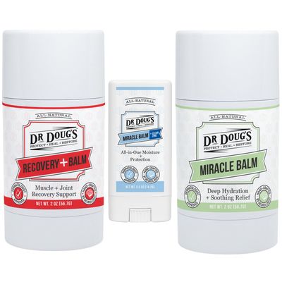 Dr. Doug's Athlete Essentials Toolkit  Ultimate Organic Skin Care Kit for Athletes | Anti-Chafing, Blister Prevention, Self Care Muscle Recovery Formula for Pre Workout & Post-Workout Recovery
