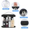 Heavy Duty Leak Proof Clear Travel Bags for Toiletries, Transparent Makeup Cosmetic Bag with Zipper and Handle (Large, Black) view 4