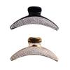2 Pcs Sparkly Full Rhinestone Crystal Plastic Moon Shape Hair Claw Clips Strong Grips Jaw Clip Hair Clip Hair Pin Clamp Hair Accessories for Women view 1