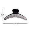 2 Pcs Sparkly Full Rhinestone Crystal Plastic Moon Shape Hair Claw Clips Strong Grips Jaw Clip Hair Clip Hair Pin Clamp Hair Accessories for Women view 2