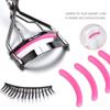 24 Pcs Curler Refill Eyelash Curler Refill Pads Silicone Rubber Curler Replacement Refills Pads for Universal Eyelash Curler Rose Red view 4