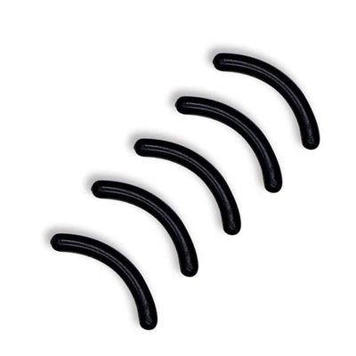 24 Pcs Curler Refill Eyelash Curler Refill Pads Silicone Rubber Curler Replacement Refills Pads for Universal Eyelash Curler Black