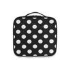ALAZA Fashion Polka Dot Makeup Cosmetic Case Organizer Portable Storage Bag Travel Makeup Train Case with Adjustable Dividers view 3