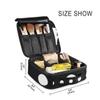 ALAZA Fashion Polka Dot Makeup Cosmetic Case Organizer Portable Storage Bag Travel Makeup Train Case with Adjustable Dividers view 4
