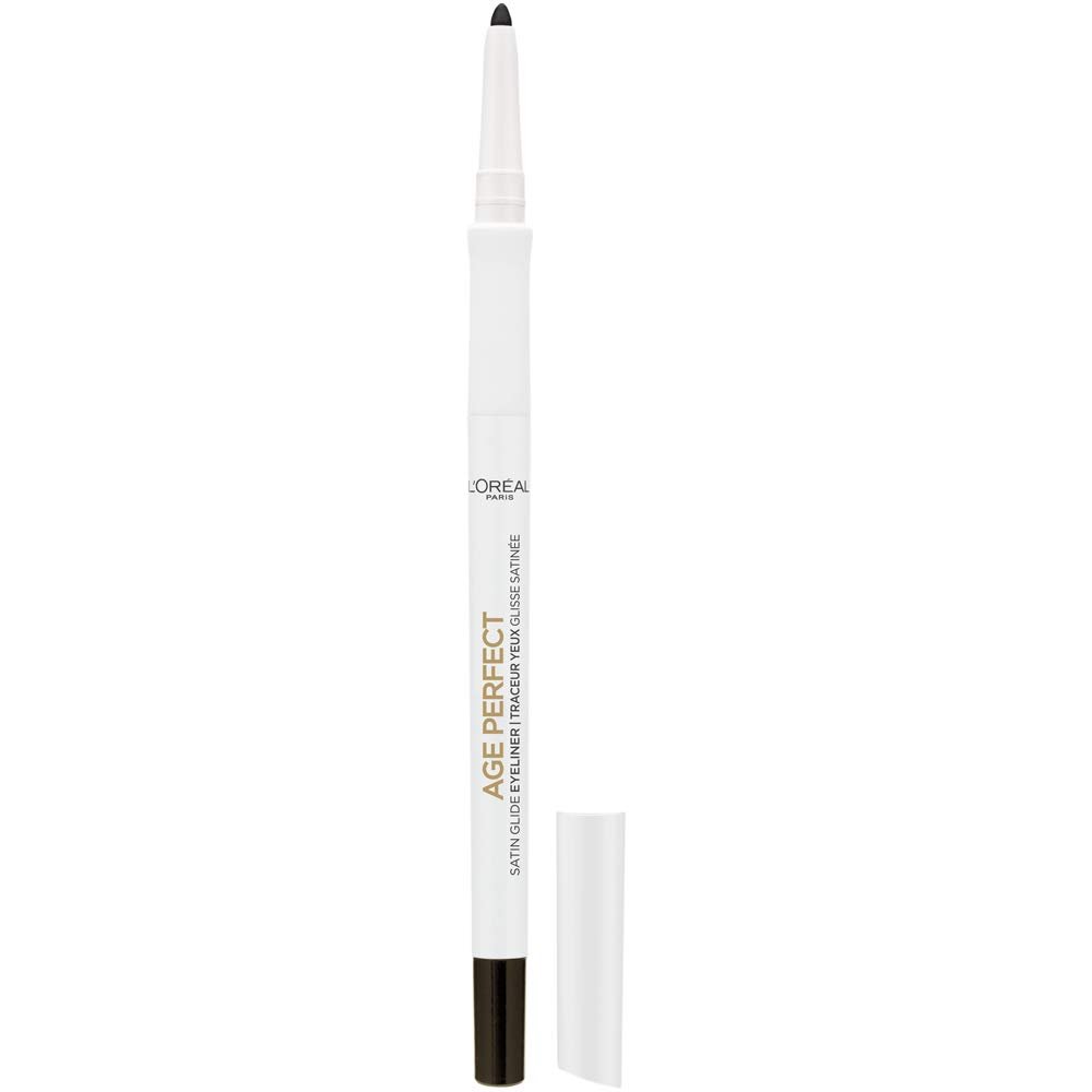 LOral Paris Age Perfect Satin Glide Eyeliner with Mineral Pigments, Black