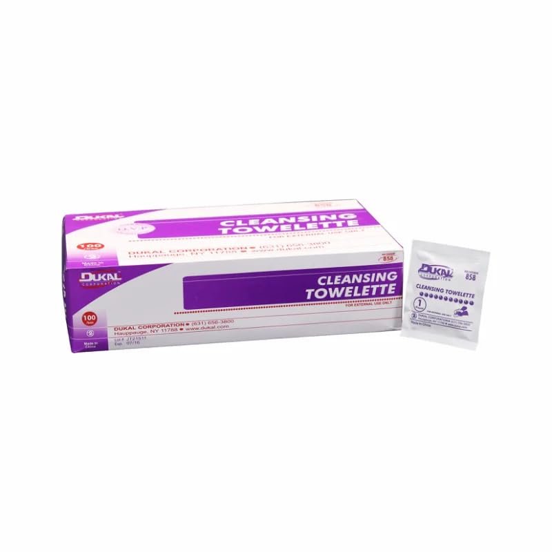 Cleansing Towelettes, 5" x 8", Bulk, 1/pk, 3pk/Strip, 1500/cs