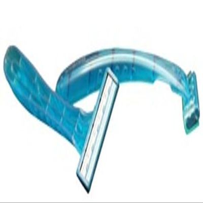 Triple Play Razor, 3 Micro Edge Blades, Lubricating Strip, Pivoting Head, Teal, Clear Plastic Guard, 10/bx, 50 bx/cs