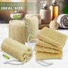 7 Pack Natural Loofah Exfoliating Body Scrubber, 5 Inches Organic Luffa Bath Sponge Exfoliating Shower Body Scrubber for Deep Cleaning & Smooth Skin, Natural Real loofah Sponge for Men & Women view 4