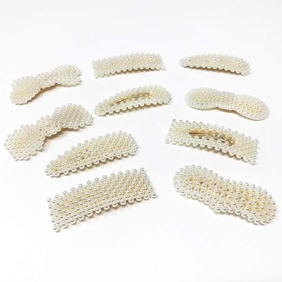 Magik 10-20Pcs Pearl Hair Clip Barrettes Women Girl Bobby Barrette Hairpins Vintage (20 Pack, Assorted Styles)