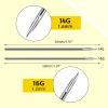 ATOMUS Body Piercing Needles, 14G 16G Stainless Steel Sterile Disposable Ear Nose Navel Nipple Lip Piercing Needles (20pcs 14G + 20pcs 16G) view 2