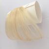 3D Light Fringe Human Hair 613# Blonde Straight Bangs Clip in Forehead Topper no Temple view 2