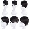 RemeeHi 100% Real Human Hair Invisible Side-swept Bangs Clip In Topper Top Thin Loss Hair Extension Raise Up Pad Hair Root 10 inch 25g 613# Bleach Blonde view 3