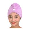Abcsea 2 pieces quick drying hair towel caps, quick microfiber drying hair turban, Super Absorbent Hair Towel, quick dry turban hair towel, hair dry cap, Blue and red view 3