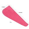 Abcsea 2 pieces quick drying hair towel caps, quick microfiber drying hair turban, Super Absorbent Hair Towel, quick dry turban hair towel, hair dry cap, purple and red view 2