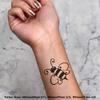 Azeeda 4 x 'Bumble Bee' Temporary Tattoos - Water Resistant, Skin-Safe, Non-Toxic Transfers, Mixed Sizes (TO00006456) view 2