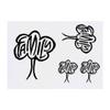 Azeeda 4 x 'Family Tree' Temporary Tattoos - Water Resistant, Skin-Safe, Non-Toxic Transfers, Mixed Sizes (TO00008029) view 1
