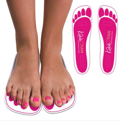 60 Pairs(120feets) Spray Tan Feet Pads Disposable & Economic Pink Feet pads for Spray tanning,Use in Tanning booth,Sunless Tanning at Home or Beauty Salon-Non Slip-Comfortable-Hygienic-Ultra Bronzing