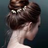 10 Pieces Crystal Wedding Hair Pins Rhinestone Bridal Hair Clips Pins for Bride Bridesmaids Women (Gold) view 3