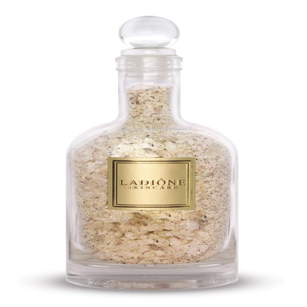 Cucumber & Mint Bath Salt 14 oz (USDA Organic + Natural Ingredients) - LADIONE SKINCARE