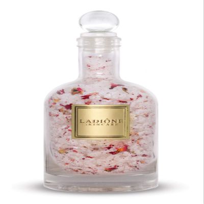 Fresh Cut Rose Bath Salt 14 oz (USDA Organic + Natural Ingredients) - LADIONE SKINCARE