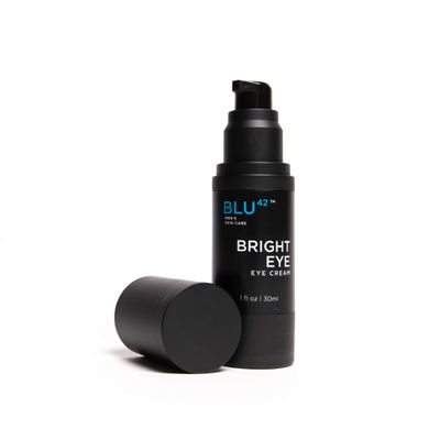 BLU42 Men's Bright Eye Cream  Anti-Aging Under Eye Treatment for Dark Circles, Puffiness & Fine Lines  1 fl oz