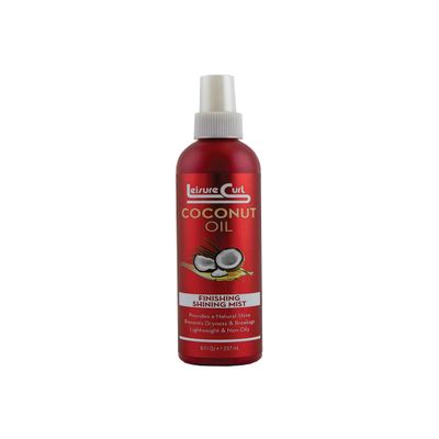 Coconut Oil Finishing Shining Mist, 8 oz for Natural Shine | Prevents Dryness & Breakage, Lightweight & Non-Oily Styling