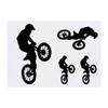 Azeeda 4 x 'Dirt Biker' Temporary Tattoos - Water Resistant, Skin-Safe, Non-Toxic Transfers, Mixed Sizes (TO00013536) view 1