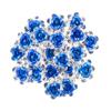 20 PCS Bridal Wedding Rhinestone Rose Flower U-shaped Hair Pins Crystal Rose Flower Hair Clips for Women Hair Jewelry Accessories (Blue) view 1