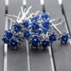 20 PCS Bridal Wedding Rhinestone Rose Flower U-shaped Hair Pins Crystal Rose Flower Hair Clips for Women Hair Jewelry Accessories (Blue) view 3