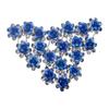 20 PCS Bridal Wedding Rhinestone Rose Flower U-shaped Hair Pins Crystal Rose Flower Hair Clips for Women Hair Jewelry Accessories (Blue) view 4