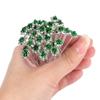 20 PCS Bridal Wedding Rhinestone Rose Flower U-shaped Hair Pins Crystal Rose Flower Hair Clips for Women Hair Jewelry Accessories (Green) view 4